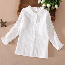 Load image into Gallery viewer, Lace Long Sleeve Children's Shirt