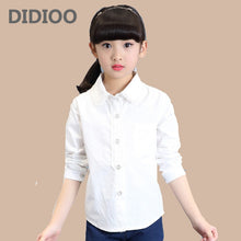 Load image into Gallery viewer, Long Sleeve White Kids Shirt