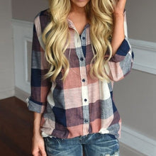 Load image into Gallery viewer, Plaid Long Sleeve Shirt