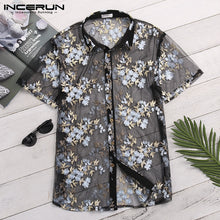 Load image into Gallery viewer, floral pattern lace shirt