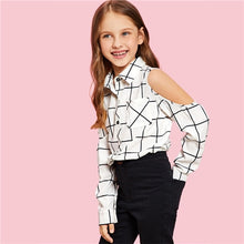 Load image into Gallery viewer, Grid Plaid Kids Shirt