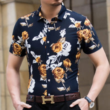 Load image into Gallery viewer, Slim Fit Rose Printed Shirt