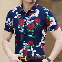 Load image into Gallery viewer, Slim Fit Rose Printed Shirt
