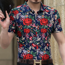 Load image into Gallery viewer, Slim Fit Rose Printed Shirt