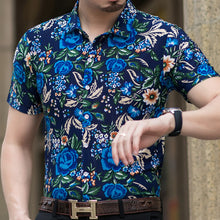 Load image into Gallery viewer, Slim Fit Rose Printed Shirt