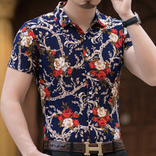 Load image into Gallery viewer, Slim Fit Rose Printed Shirt