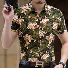 Load image into Gallery viewer, Slim Fit Rose Printed Shirt
