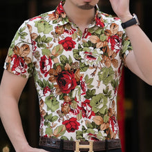 Load image into Gallery viewer, Slim Fit Rose Printed Shirt
