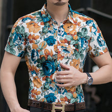 Load image into Gallery viewer, Slim Fit Rose Printed Shirt