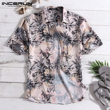 Load image into Gallery viewer, blue leaf patterned Shirt