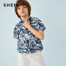 Load image into Gallery viewer, Camouflage Printed Kids Shirts