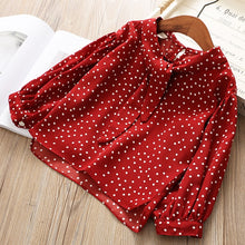 Load image into Gallery viewer, Chiffon Kids Wine Red Shirt